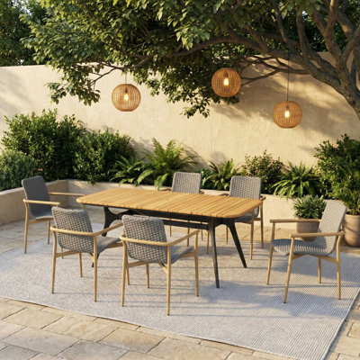 Ensemble repas extérieur pour 6 personnes Modena