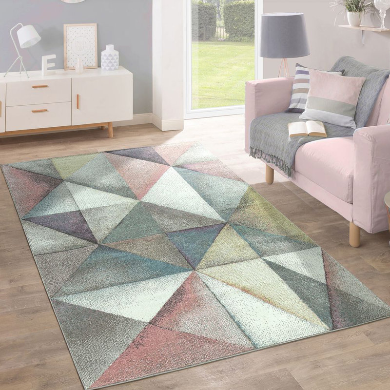 Aran Geometric Area Rug, Rectangle 120 x 170cm