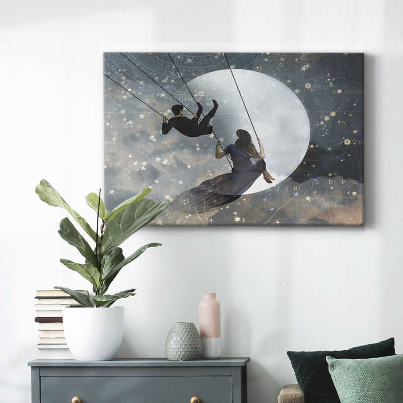 Celestial Love II-Gallery Wrapped Canvas, 32" H x 48" W