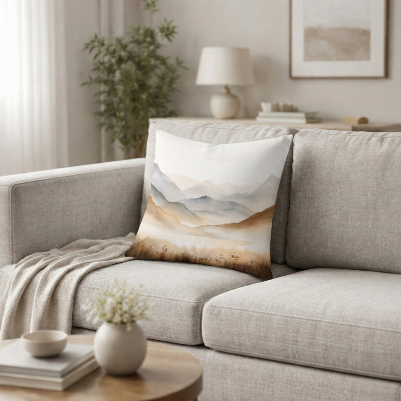 Coussin Mountain Mountain Silent Beauty II, H 16 po x l 16 po