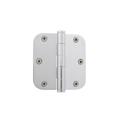 3.5" Button Tip Residential Hinge with 5/8" Radius Corners