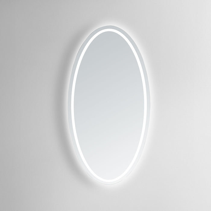 Oval LED Bathroom Vanity Mirror with Daylight Lighting