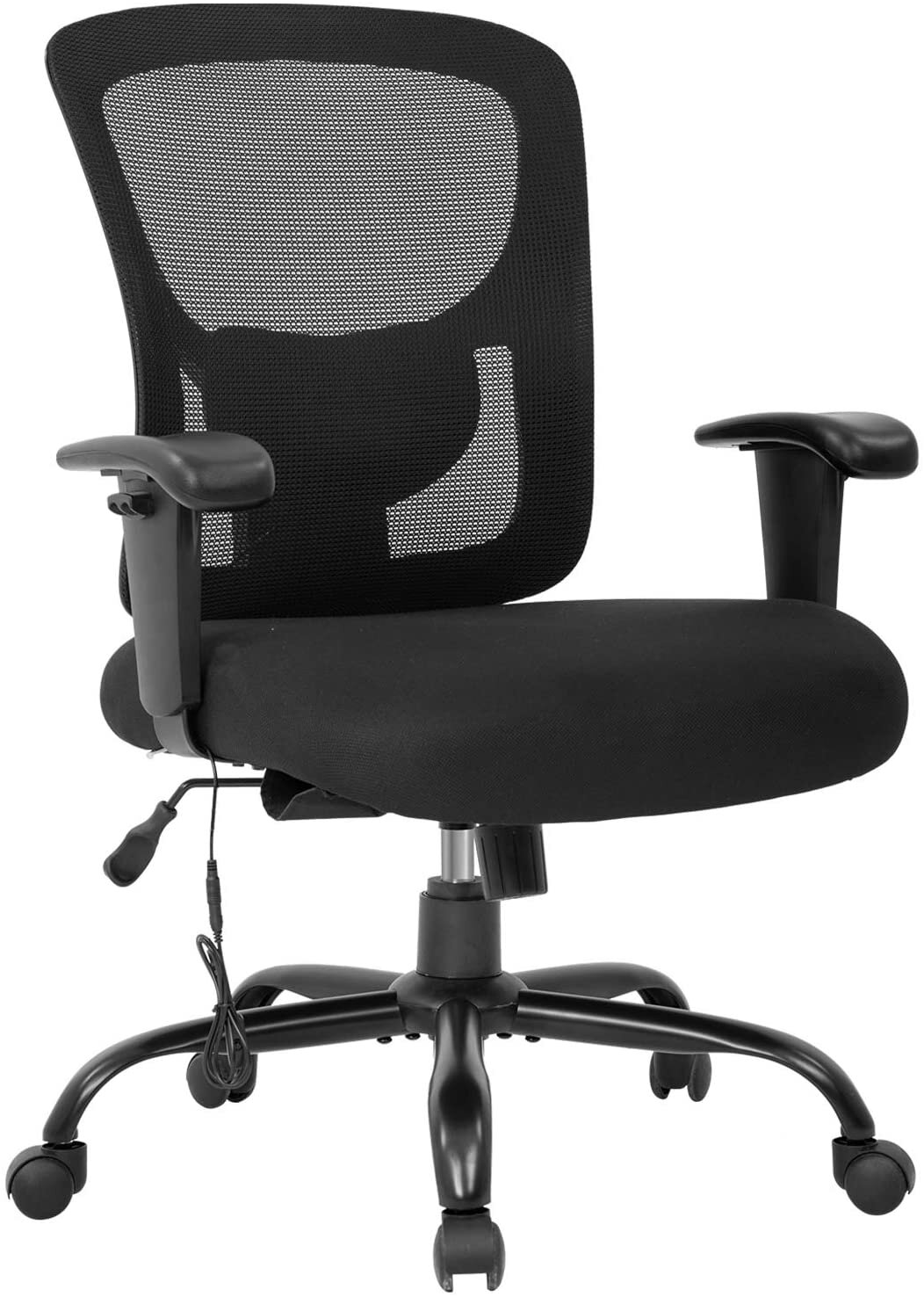 Oline ErgoPro Ergonomic Office Chair w/ Reclining Backrest & Blade Wheels, Black