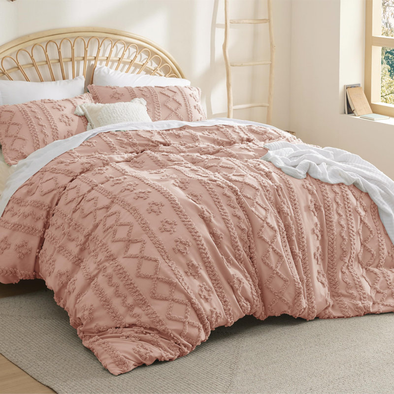 Literie Housse de couette Boho pour grand lit, literie Boho élégante et douce pour la décoration, housse d'édredon lavable à la machine pour toutes les saisons
