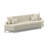Perspective 106 " Chenille and Velvet Sofa-70373134-70373108