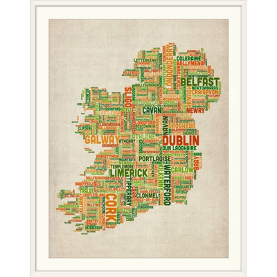 Francy " Irish Cities Map " by Michael Tompsett