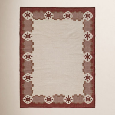Heidi Nordic Flatweave Geometric Wool Rug