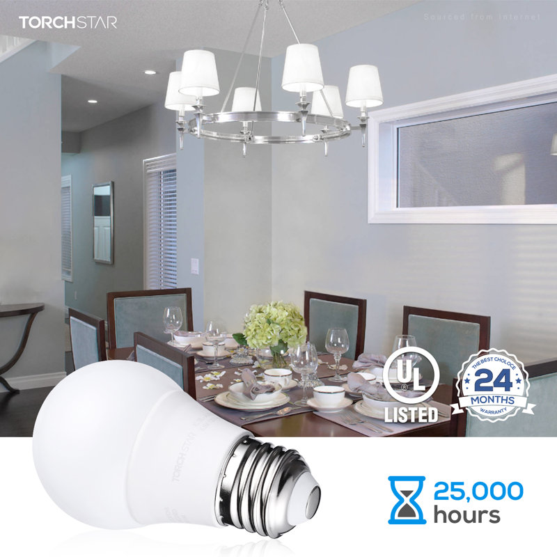 A15 LED Bulbs Dimmable Light Bulb, UL Listied, 5.5W (40W Eqv), E26 Medium Base, Daylight, Daylight