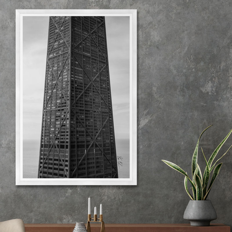 Hancock en noir et blanc, H 30 po x l 20 po x P 0,25 po, Éclat de photo sans cadre, Ne s’applique pas
