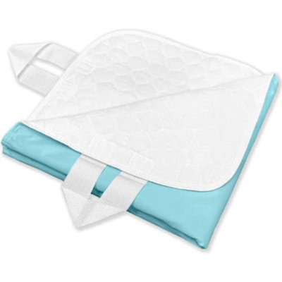 Ultra Soft 4-Layer Washable And Reusable Incontinence Bed Pad - Waterproof Bed Pads With 4 Convenient Handles To Assist In Home Health Care, 34X54 Inch