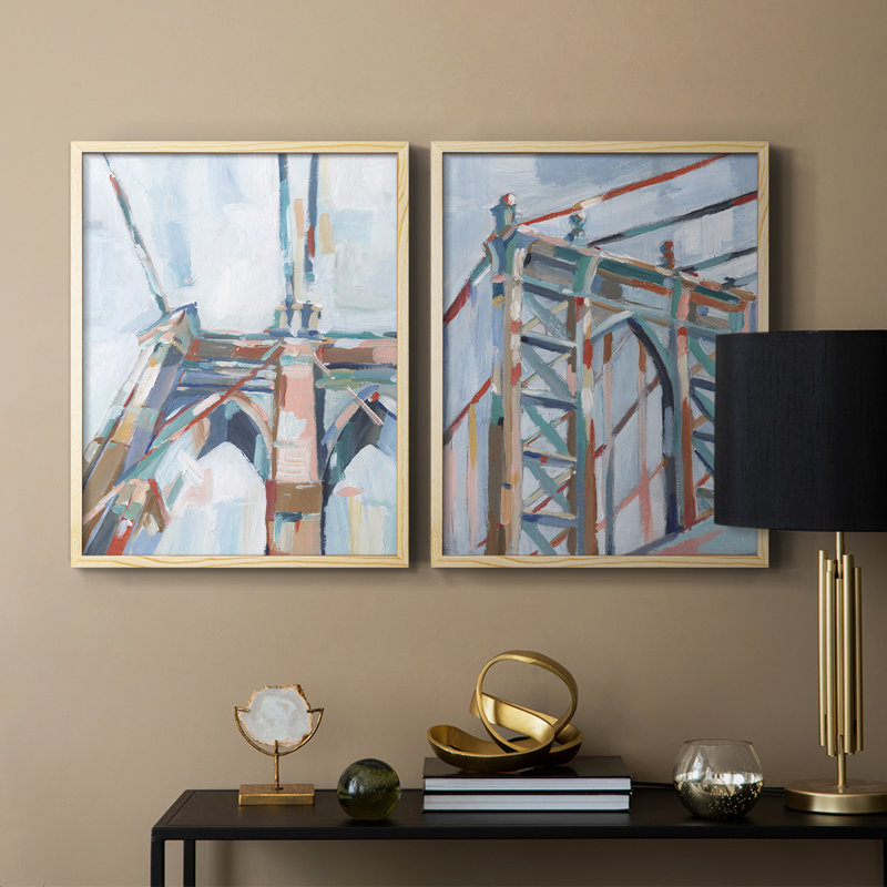 «Big City Colors I», reproduction encadrée de qualité supérieure - prête à être accrochée - aucun clou requis - aucun clou requis
