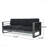 Patio 3 Seater Sofa Cape Coral, Metal Tray Grey
