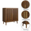 Buffet 31,5 "en bois de style campagnard avec tablette réglable