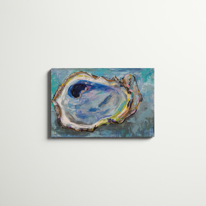 «Oyster Two» par Jeanette Vertentes, reproduction d'art sur toile tendue, H 24 po x l 36 po, Impression sans cadre