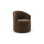 Fauteuil demi-tonneau pivotant rembourré Deryn