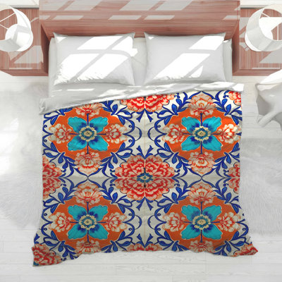 Colorful Floral Pattern Comforter