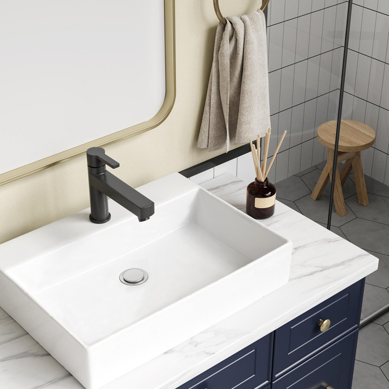 Belfry Bathroom 61mm L x 45mm W Polished Chrome Ceramic Sink