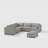 Milard Minimalist Modular Sofa-1193002723-1193002722