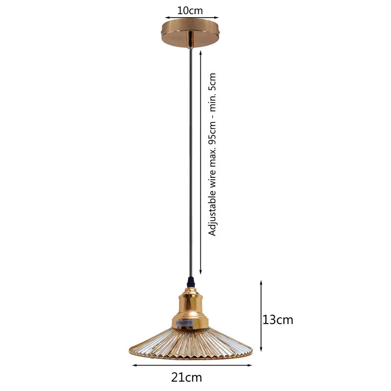 Aubin 1 - Light Amber Pendant