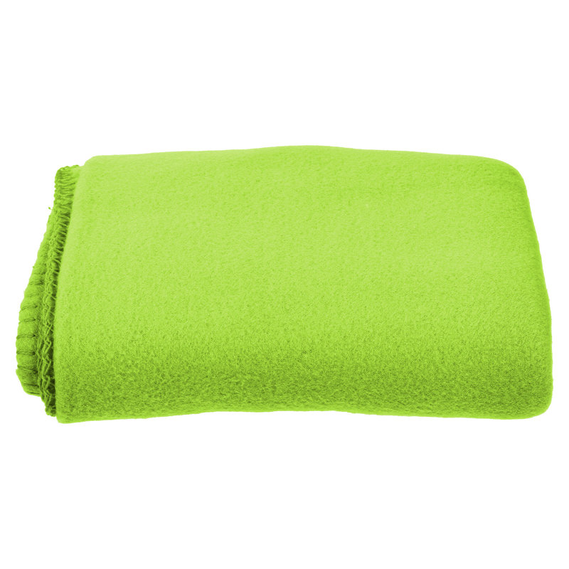 Cozy Comfort Fleece Throw Blanket, Lime Green