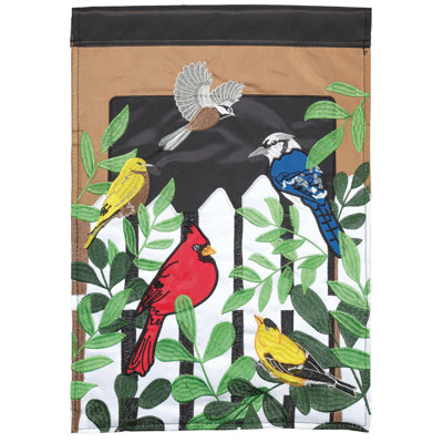 Drapeau de jardin en polyester 2 pi 1 po x 6 pi 1 po