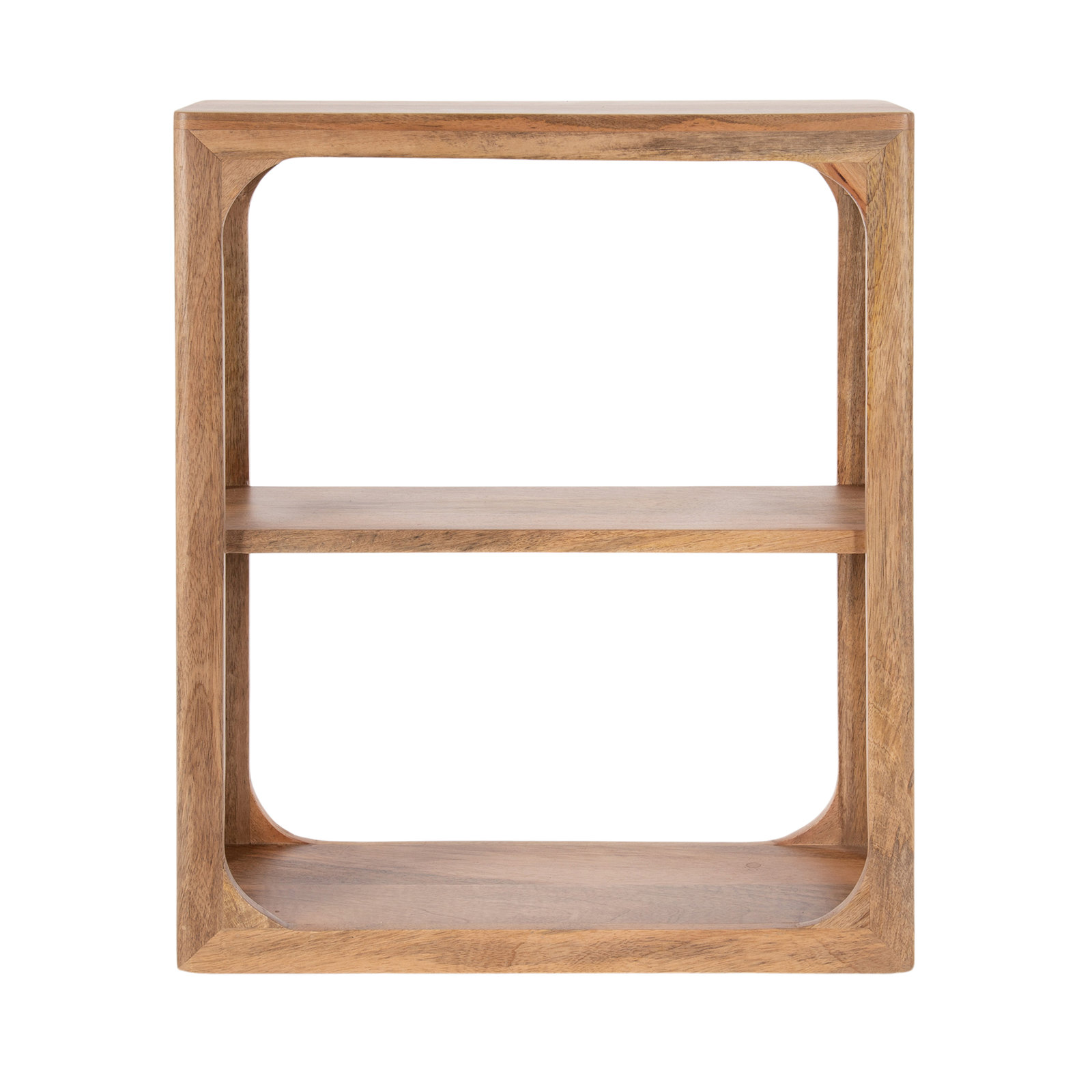 Dahl Tiered Mango Wood Wall Shelf for Bathroom Storage