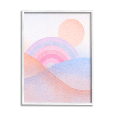 Impression Au-647-Giclée arc-en-ciel paysage bleu par Lil 'Rue, impression