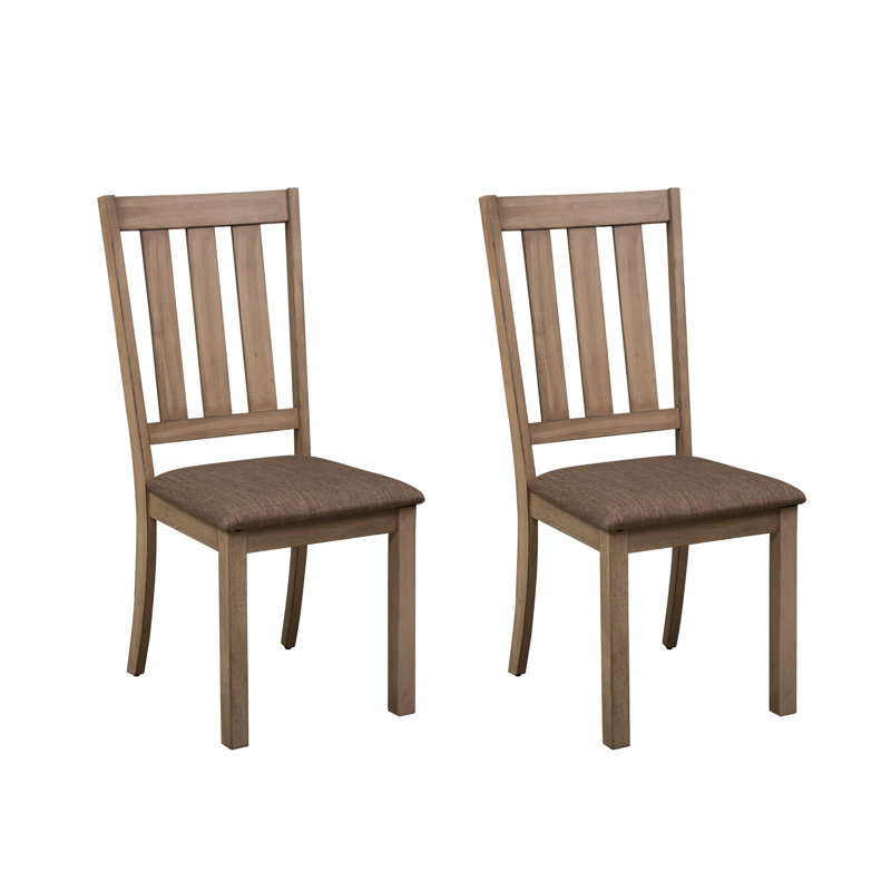 Eleora Slat Back Side Chair w/ Upholstered Seat