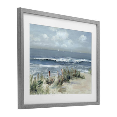 «Brushed Expression of Coast», reproduction encadrée sous verre, conception de Sally Swatland