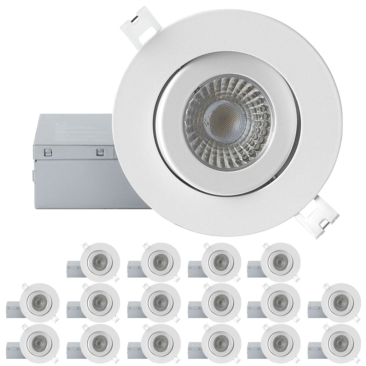 4 inch led online recessed lighting 5000k