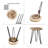 Adish Solid Wood Top End Table
