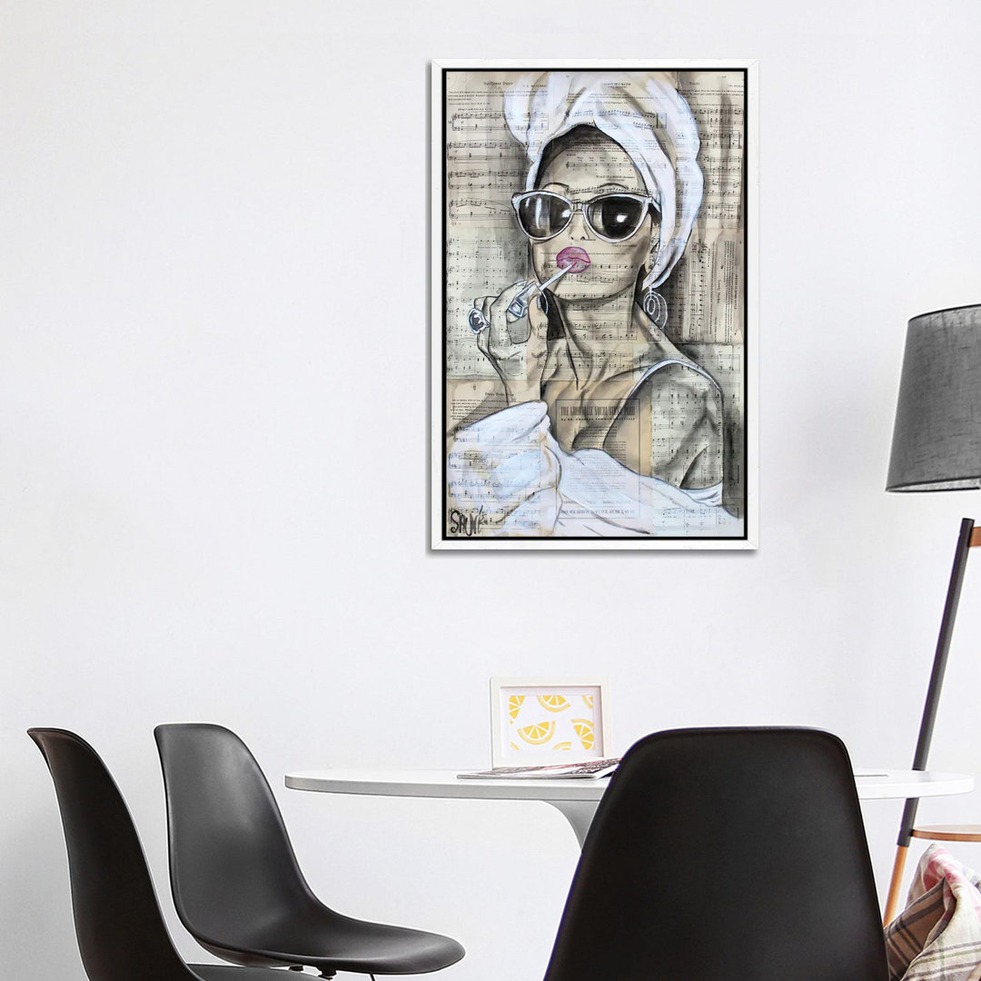 Glam Girl von Jason Sauve - Galerie-verpackte Leinwand Giclée auf Leinwand