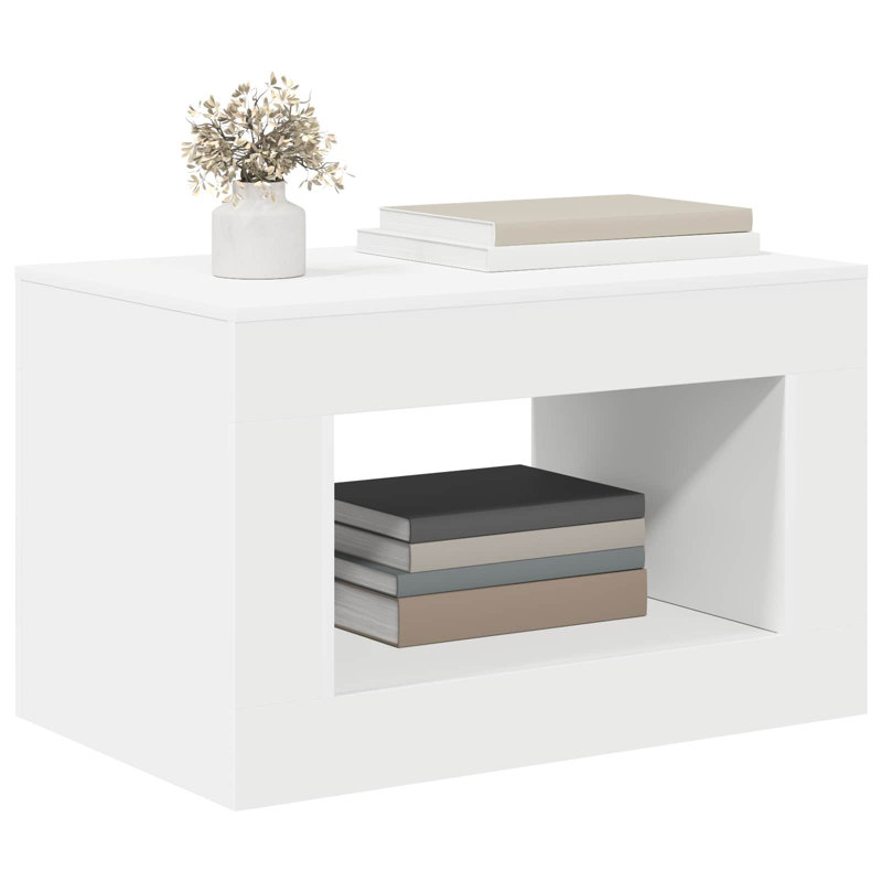 Coffee Table, White, White, White