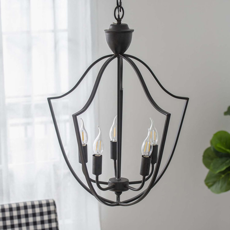 Lustre géométrique à 5 lumières Hillyer