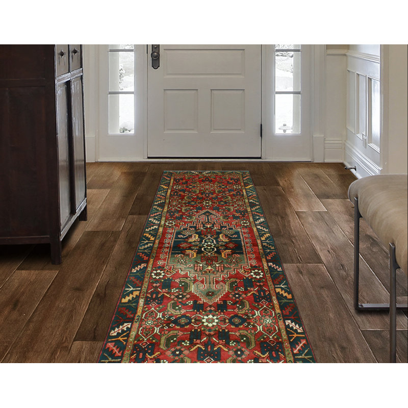 Khylar Distressed Bradwell Burgundy Runner