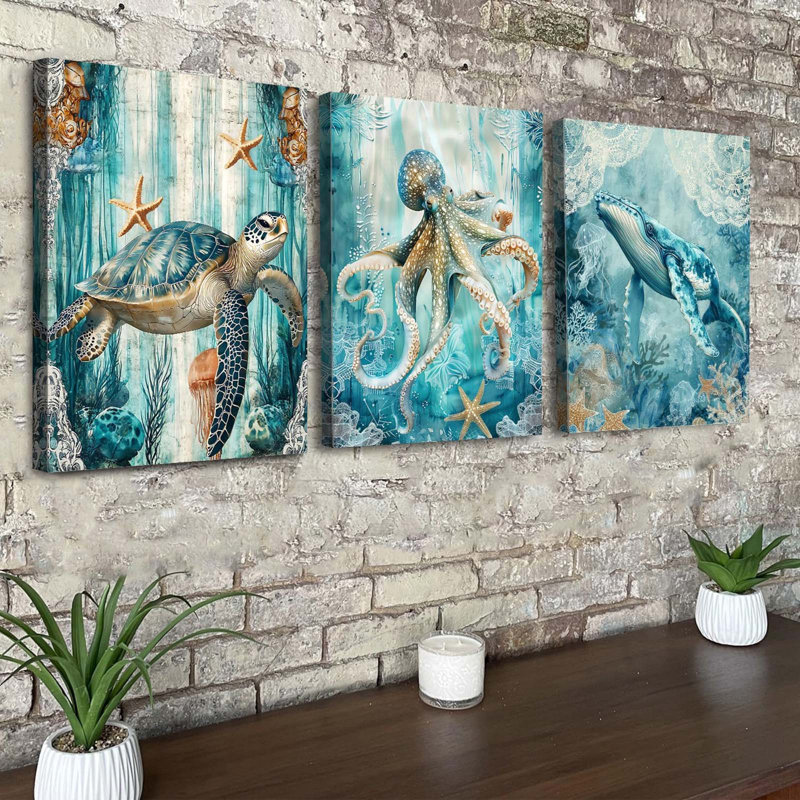 3 Piece Wrapped Canvas Wall Art