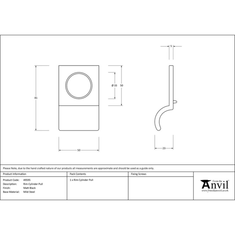 Rim Cylinder Pulls Door Accessory