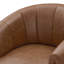 Fauteuil demi-tonneau pivotant en cuir Seraphina-56335271