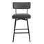 Tabouret de comptoir pivotant en cuir 27,4 po Bayardo-88759065