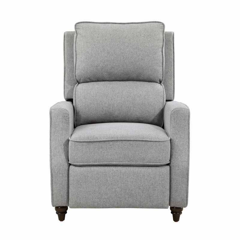 Upholstered Reclining Chair For Office, Home, Gray