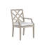 Chaise avec accoudoirs en teck Haley - Huître-38582173-38582217-70064514