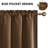 2 Panels Blackout Curtains – Thermal Insulated, Energy Saving & Noise Reducing Bedroom and Living Room Curtains, Set of 2 Rod Pocket Curtain Panels-1276130862-1276130844