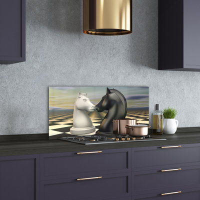 Lokelani 50cm W x 100cm L Glass Peel and Stick Panel