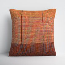 Clyde Brown Woven Stripe Pillow Cover Handwoven Earthy Taupe Brown