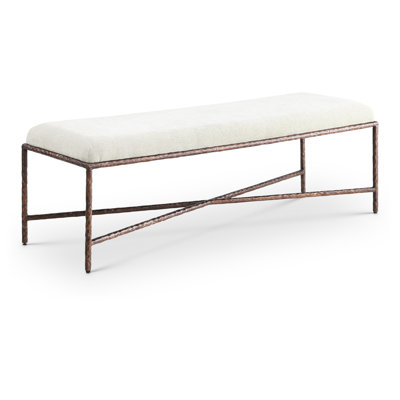 Iyania Chenille Fabric Bench