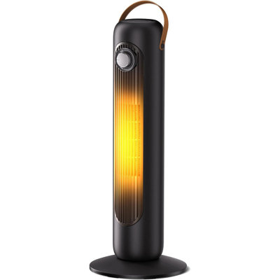 1500W PTC Ceramic Electric Heater w/4 Modes,350Sq.ft 1S Heating, 70°Oscillating Patio Heaters for Outdoor Use, Overheating & Tip-Over Protection, Tall Space Heaters for Indoor Use Large Room