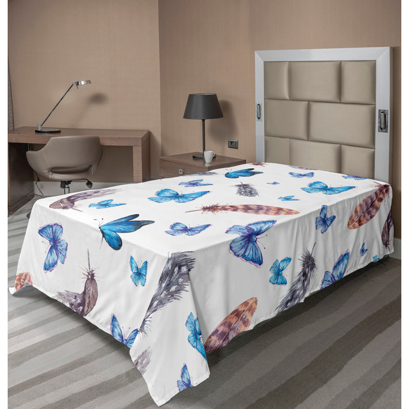 Drap-housse Ambesonne, Drap plat pour lit simple