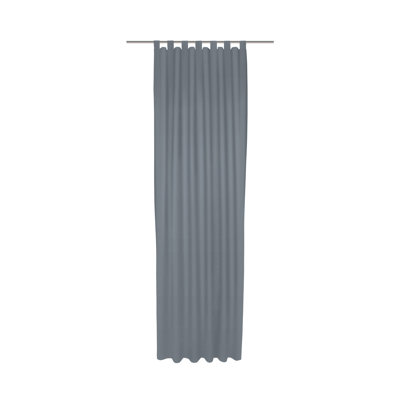 Uni Collection Light 100% Cotton Opaque Tab Top Single Curtain Panel