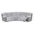 Bruni Grey Sectional With LED