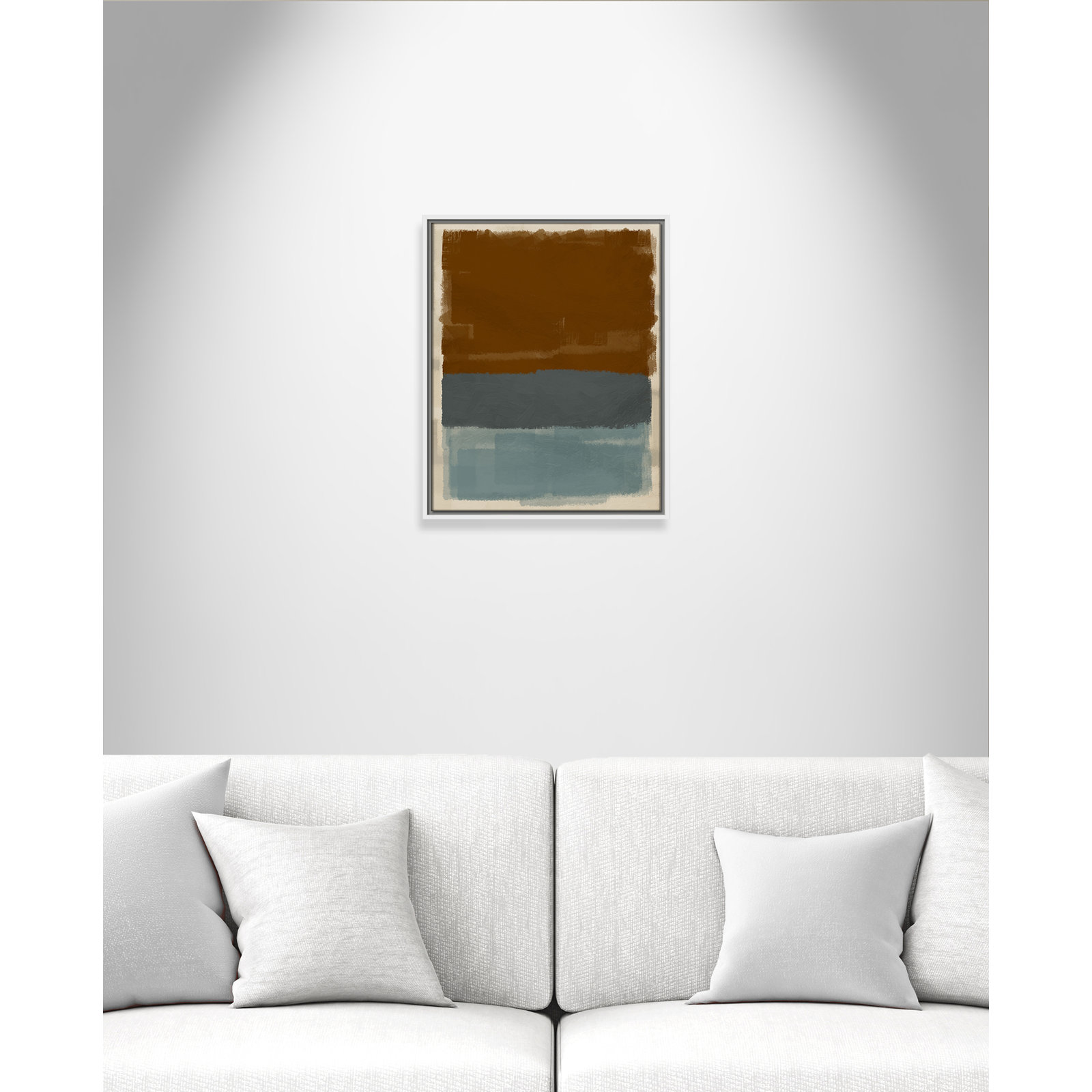 Turbulent Honesty Print by Marcus Prime, White Floater, 17.5'' W x 21.5'' H